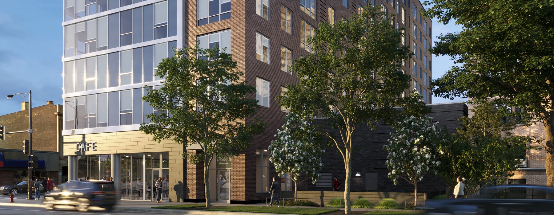 Veridian luxury residential building in Chicago IL